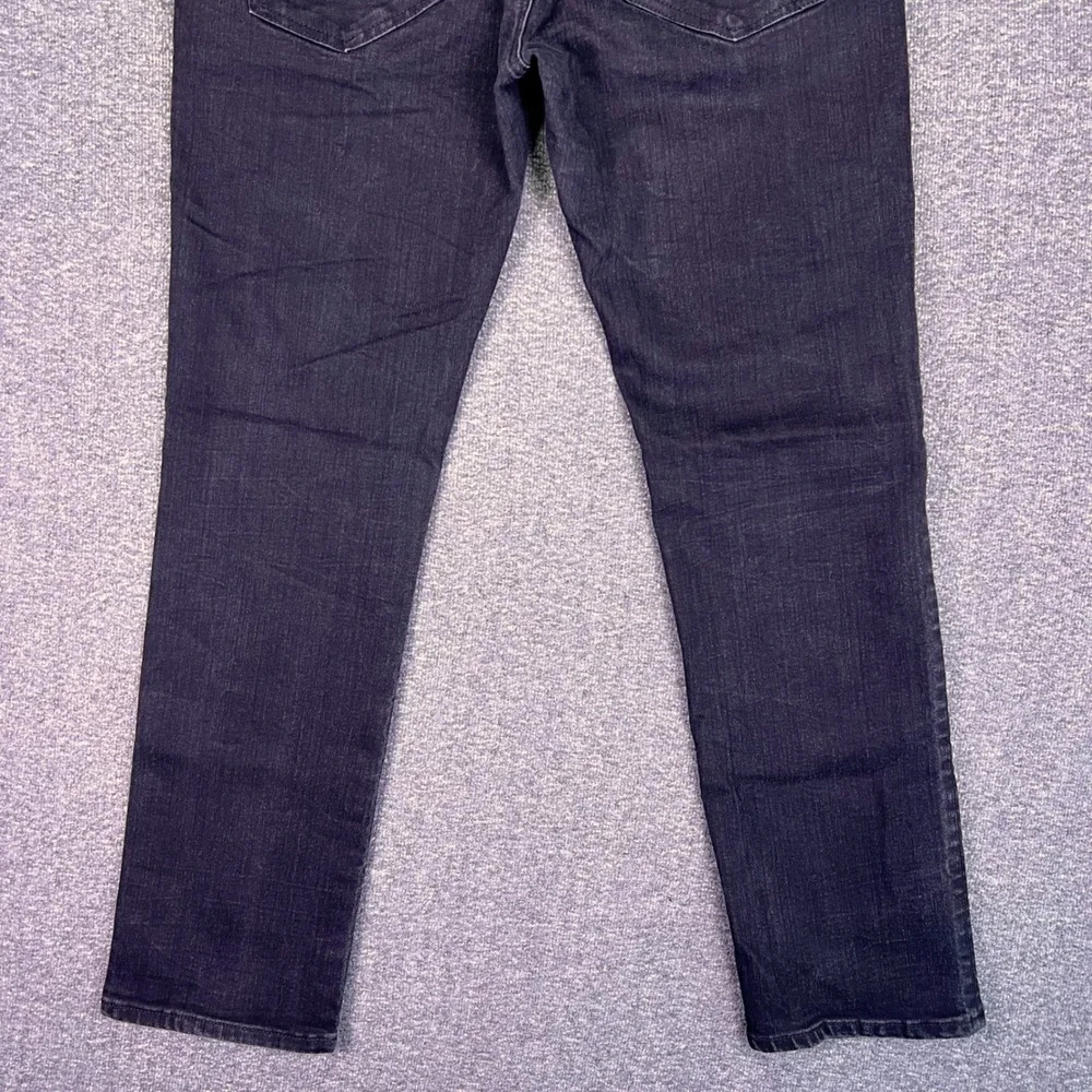 Buffalo David Bitton Jeans Mens 34x32 Black Ash Slim Stretch Grunge Moto‎ Edgy